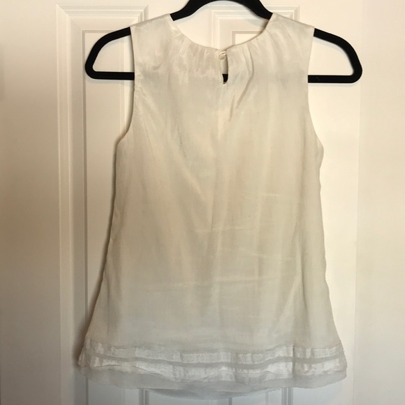 Coldwater Creek Sleeveless Cream Blouse - Picture 4 of 4